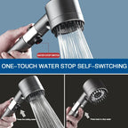 High Pressure Filter Shower Head | 3-Mode Spray with Scalp Massage Brush
