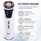 Mini HIFU RF Facial Device | Radiofrequency Ultrasonic Skin Tightening with EMS & Microcurrent