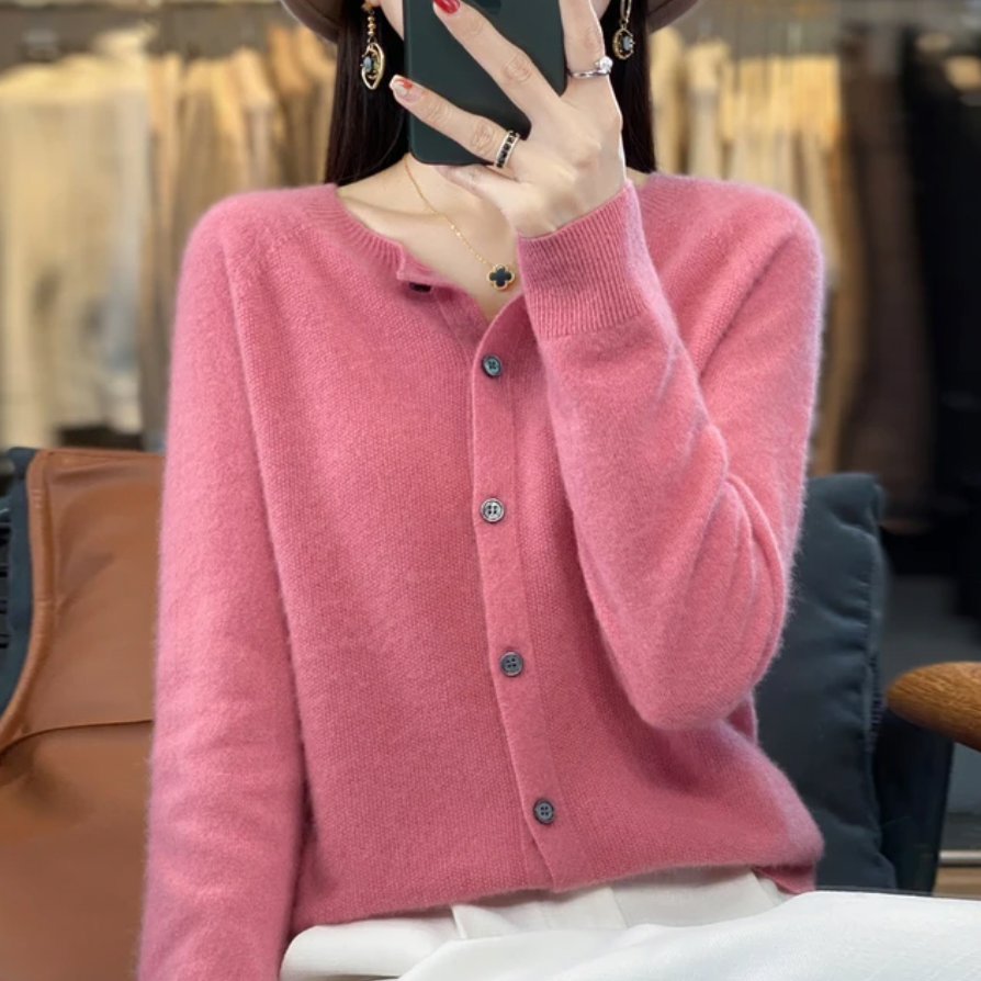Women's Soft Knit Button-Up Cardigan