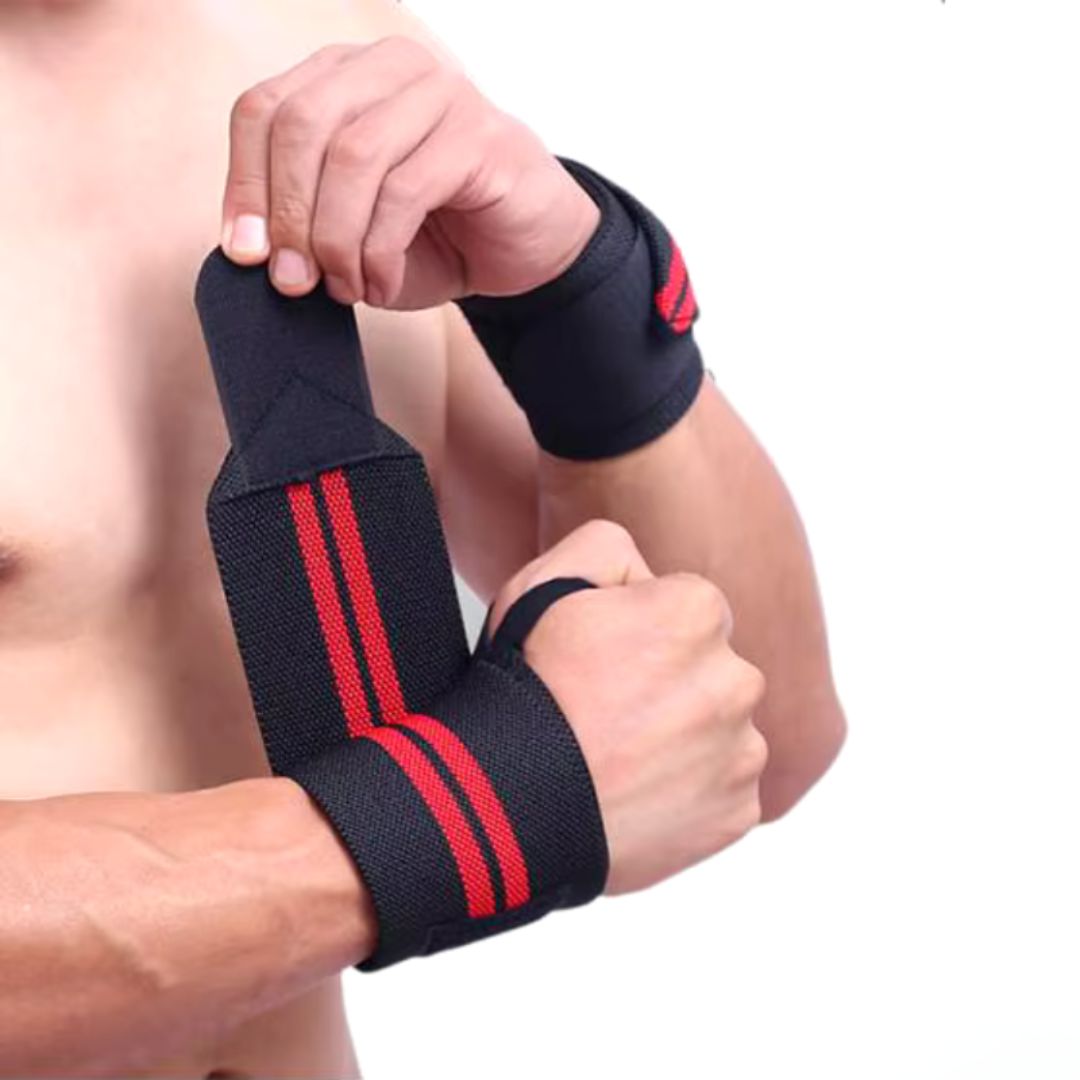 RECOVR Wrist Wraps | Stiff Support Wraps for Bench Press, Overhead Press & Heavy Lifting