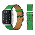 RECOVR Leather Strap Apple Watch Band Green | Comfort & Style for Daily Wear