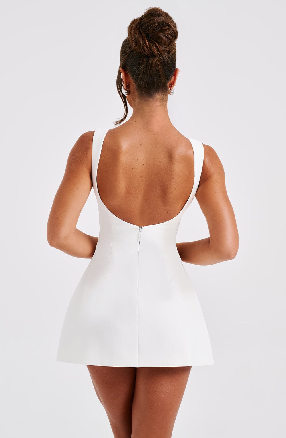 Ophelia Mini Dress – Ivory | Strapless Backless Bubble-Hem Mini Dress | Bachelorette, Bridal Shower & Going-Out