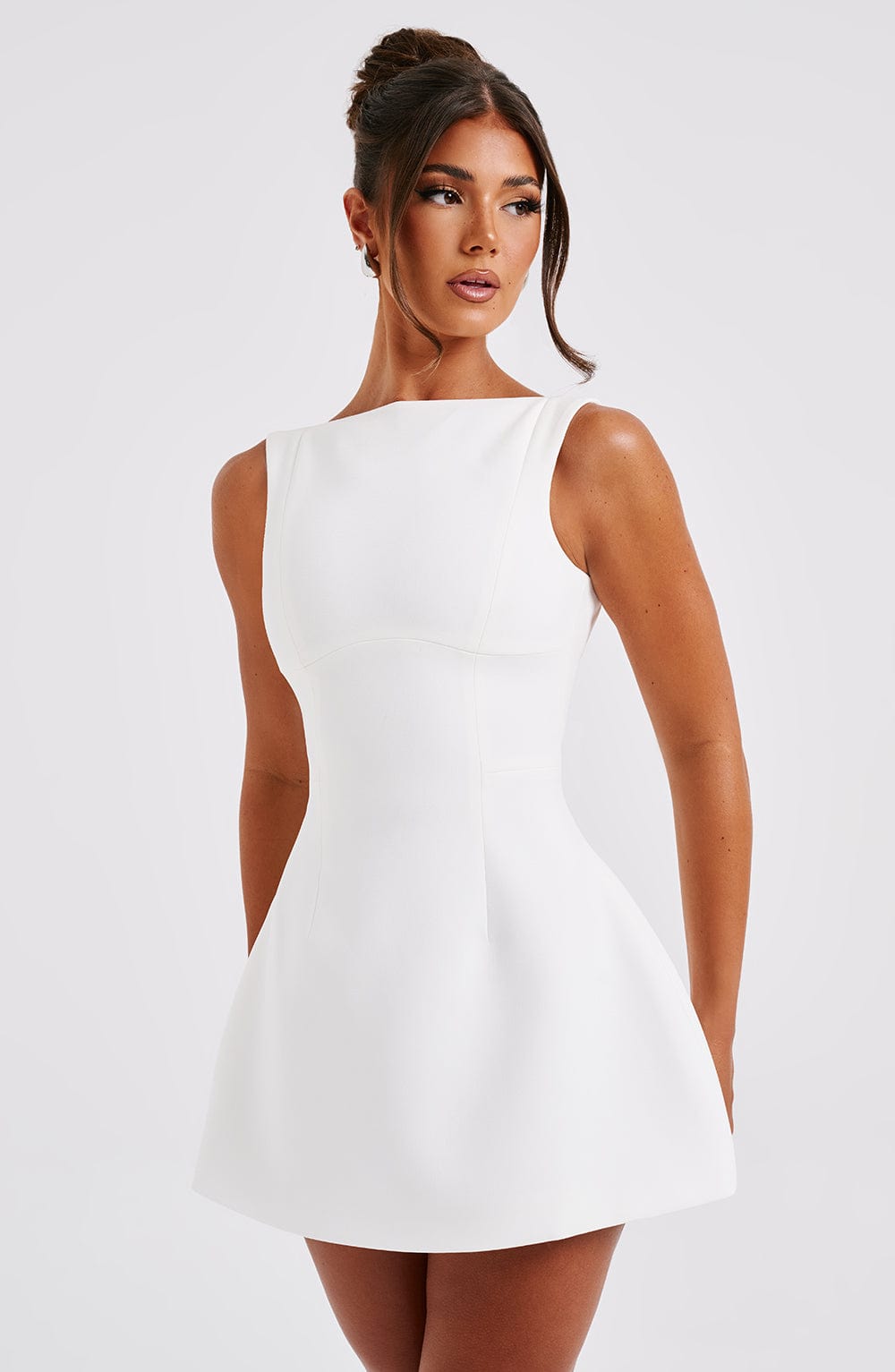 Ophelia Mini Dress – Ivory | Strapless Backless Bubble-Hem Mini Dress | Bachelorette, Bridal Shower & Going-Out