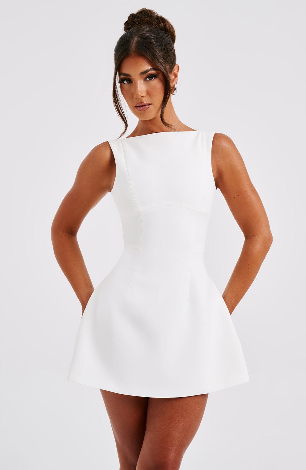 Ophelia Mini Dress – Ivory | Strapless Backless Bubble-Hem Mini Dress | Bachelorette, Bridal Shower & Going-Out