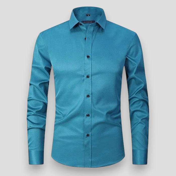 Men's Slim Fit Long Sleeve Stretch Shirt