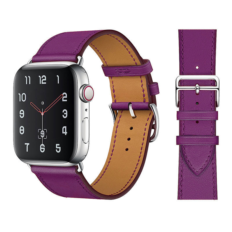 RECOVR Apple Watch Leather Strap Purple | Comfort & Style for Daily Wear