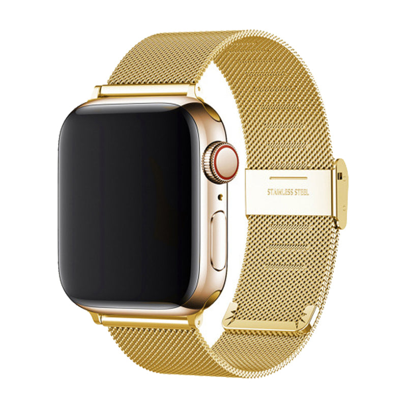 RECOVR Apple Watch Band Milanese Gold | Elegant Style & Secure Magnetic Fit