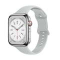 RECOVR Apple Watch Slim Strap Band | Lightweight Silicone Sport Band — Gray