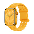 RECOVR Braided Silicone Apple Watch Band Yellow | Breathable & Moisture-Wicking