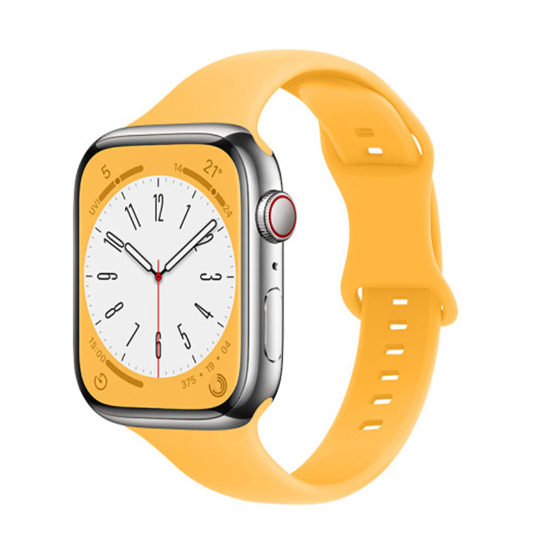 RECOVR Apple Watch Slim Strap Band | Lightweight Silicone Sport Band — Yellow