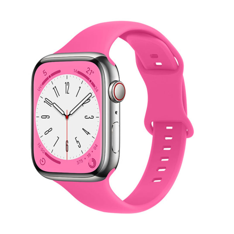 RECOVR Apple Watch Slim Strap Band | Lightweight Silicone Sport Band — Pink
