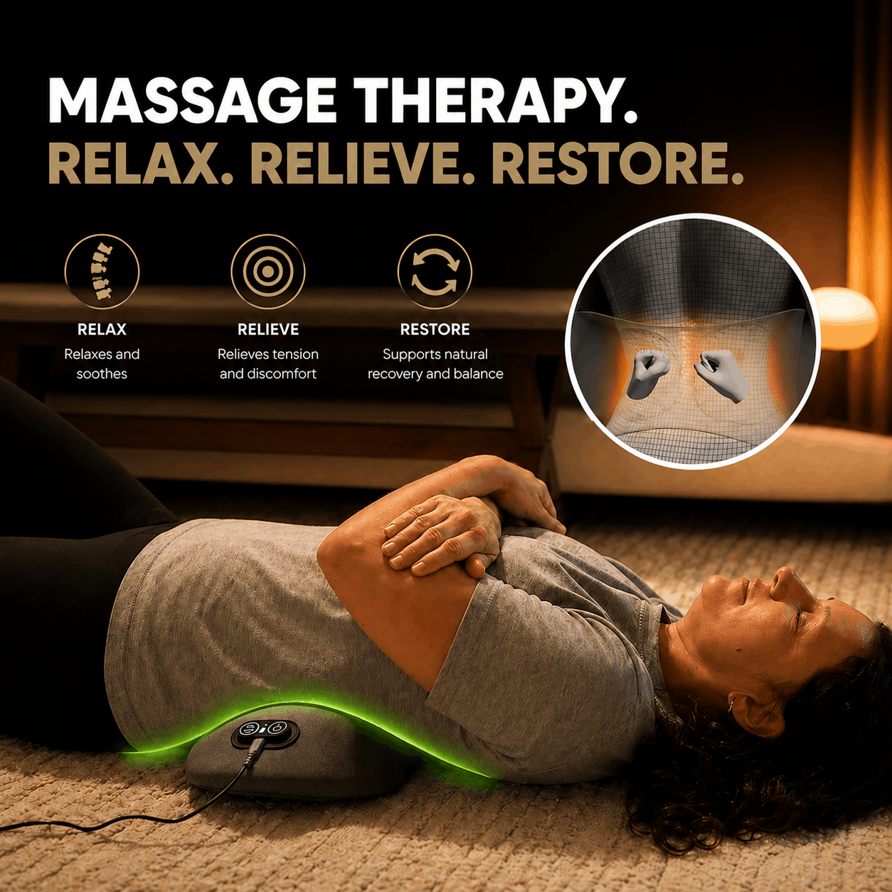 RECOVR Triple Fusion Lumbar Cushion