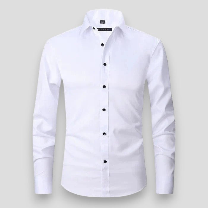 Men's Slim Fit Long Sleeve Stretch Shirt